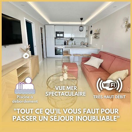 Luxueux Appartement - Vue Mer - Piscine - Free Parking - Monaco Cap-d'Ail Exteriér fotografie