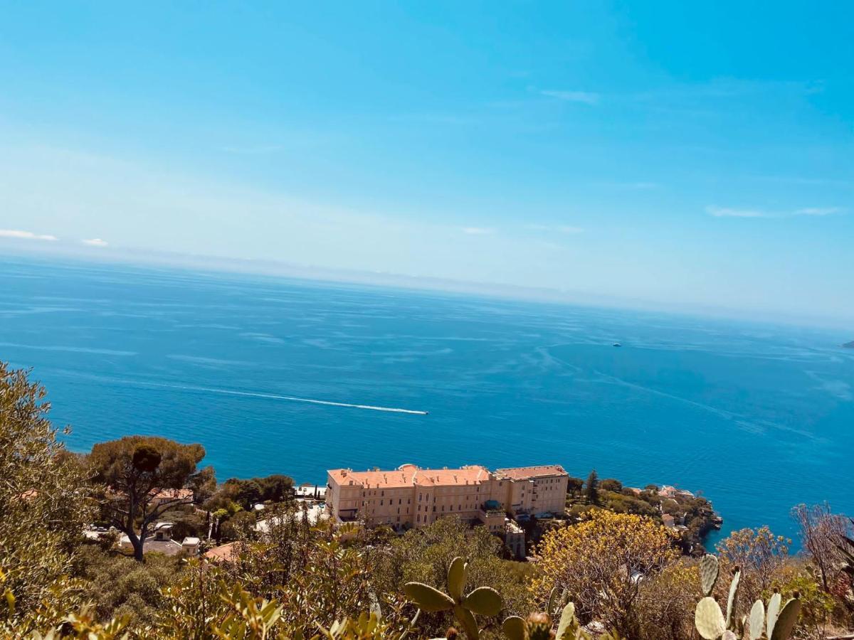 Luxueux Appartement - Vue Mer - Piscine - Free Parking - Monaco Cap-d'Ail Exteriér fotografie
