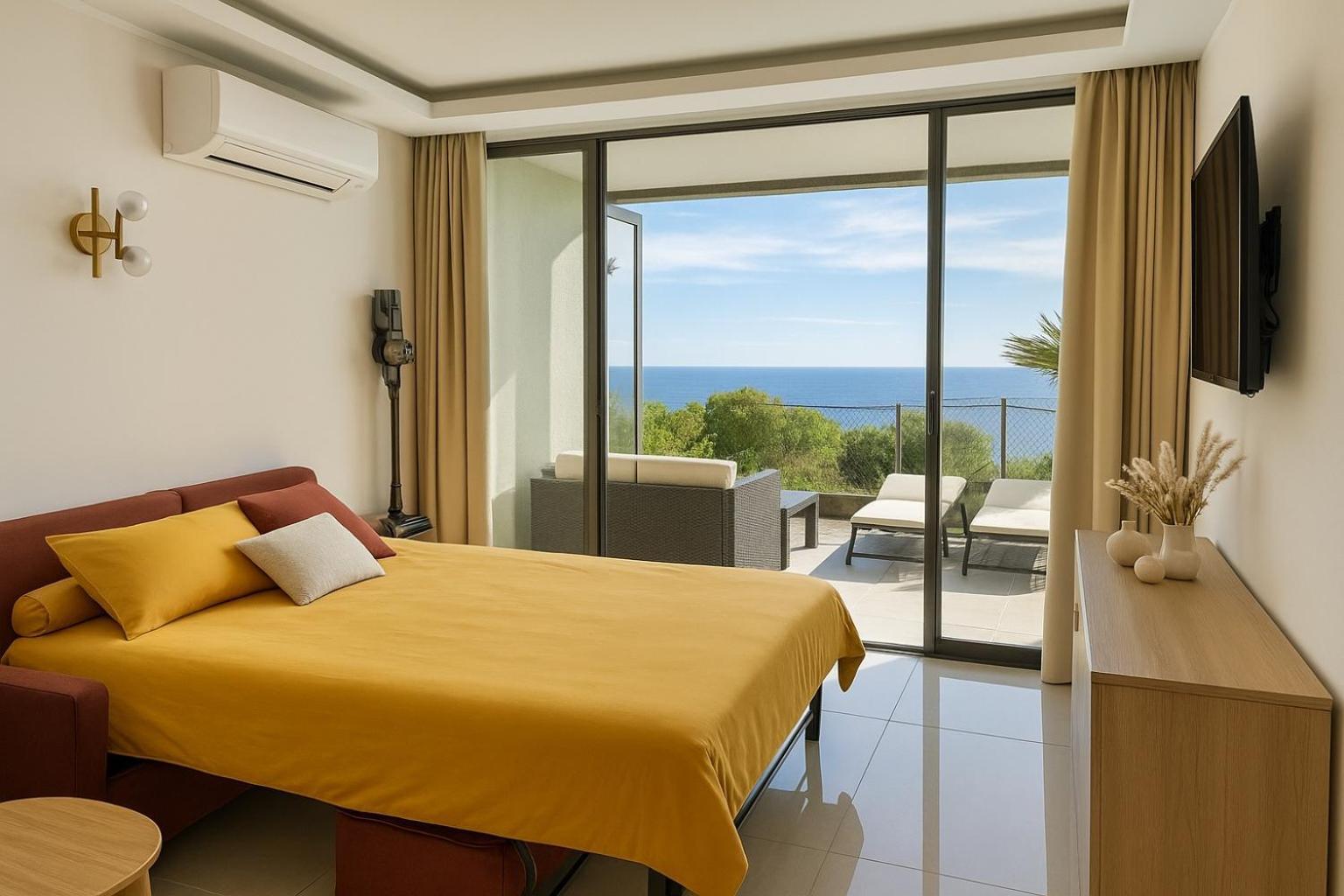 Luxueux Appartement - Vue Mer - Piscine - Free Parking - Monaco Cap-d'Ail Exteriér fotografie